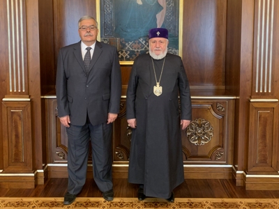 Ամենայն Հայոց Կաթողիկոսն ընդունեց ՀՅԴ Բյուրոյի ներկայացուցիչ Հակոբ Տեր-Խաչատուրյանին