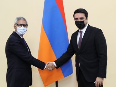 Armenia Parliament Speaker receives IFRC Secretary General-led delegation