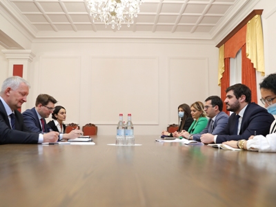 Armenia Parliament Speaker receives German MFA official Matthias Luttenberg