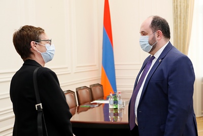 Արայիկ Հարությունանը ՀՀ-ում Ֆրանսիայի դեսպանի հետ առևտրատնտեսական կապերի ամրապնդմանը վերաբերող հարցեր է քննարկել