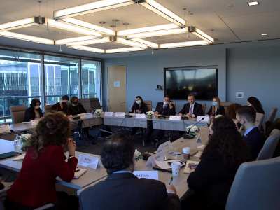 Armenia Security Council chief in US, meets with analysts at Atlantic Council event