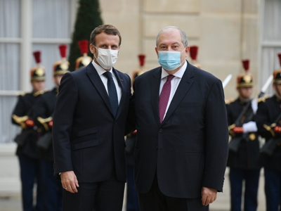 Armenia President congratulates Emmanuel Macron