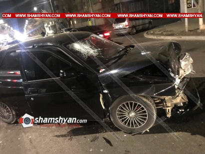 էջմիածնում բախվել են Opel-ն ու ВАЗ 21012-ը. 2 վիրավորներից մեկը անչափահաս է