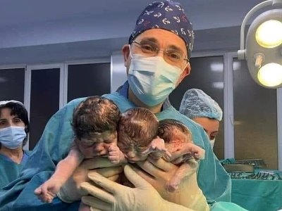 Triplets born on January 1 in Yerevan