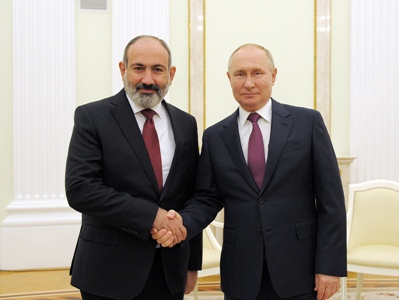 Armenia PM, Russia President discuss situation in Kazakhstan