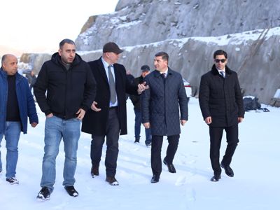 ՏԿԵ նախարար Գնել Սանոսյանը ծանոթացել է Վեդիի ջրամբարի կառուցման ընթացքին