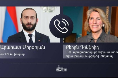 Глава МИД Армении рассказал помощнику госсекретаря США о нарушениях режима прекращения огня азербайджанцами