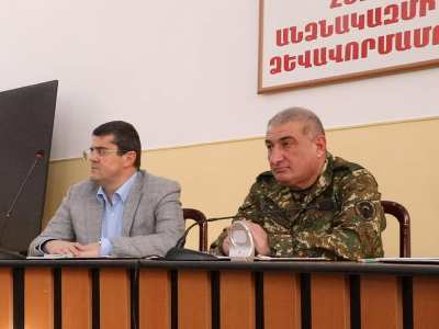 Президент Арцаха принял участие в заседании Военного совета Армии обороны