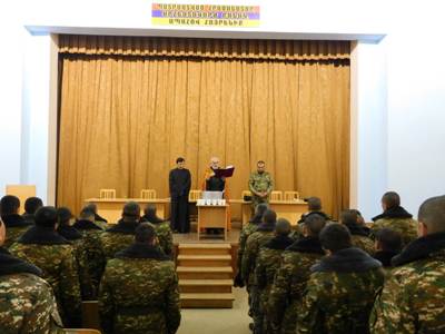 Ջրօրհնյաց կարգ է  կատարվել ՀՀ ՊՆ N զորամասում