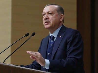 Erdogan says he is pleased with decline in volatility of lira