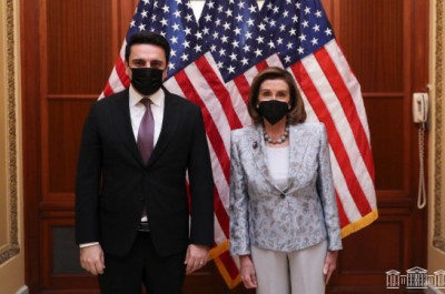 Armenia parliament speaker in US, meets with Nancy Pelosi