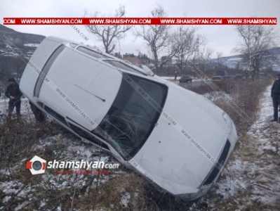 Ազատամուտում Lada Priora-ն բախվել է ծառին և կողաշրջվել. կա վիրավոր