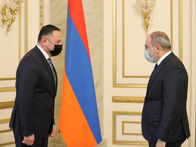 Armenia PM receives Minister of Internal Affairs of Georgia