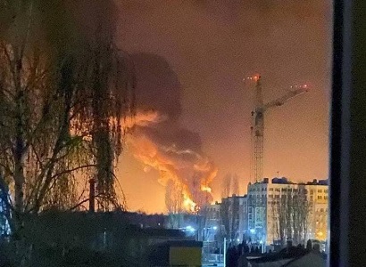 Украинские СМИ сообщают о пожаре в Василькове под Киевом