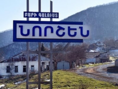 Azerbaijanis shell village of Nor Shen in Artsakh, calling on loudspeakers to leave area