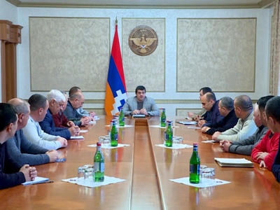Արցախի նախագահն  ընդունել է «Արցախի պահեստազորի սպաների միություն» ՀԿ անդամներին