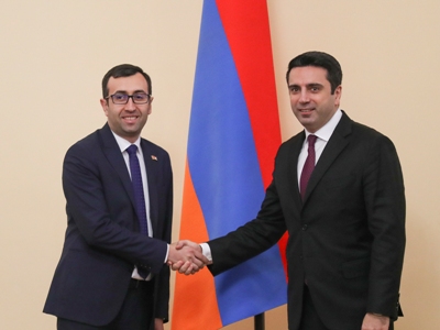 ԱԺ նախագահ Ալեն Սիմոնյանն ընդունել է Արցախի խորհրդարանականներին. Քննարկել են նաեւ վթարված գազատարի հարցը