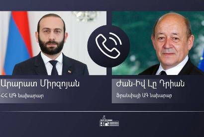 Armenia and France FMs discuss Karabakh situation by phone