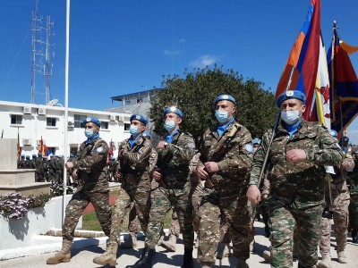 Armenian peacekeepers take part in solemn event in Lebanon