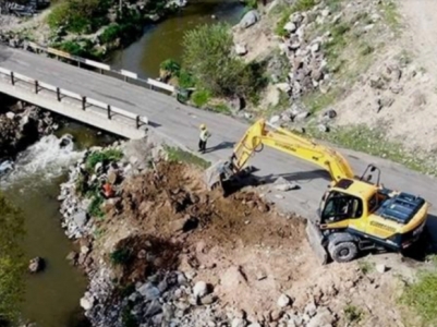 Լուսագյուղ-Երասխահուն հատվածում գտնվող կամրջի վնասման հետևանքով ճանապարհահատվածը փակ է բեռնատարների համար