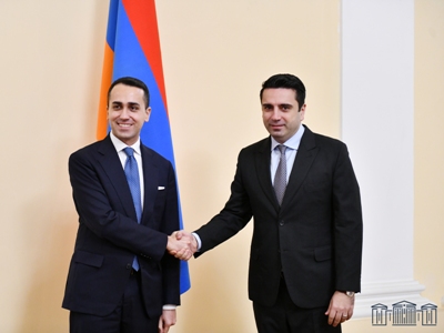 Ալեն Սիմոնյանն Իտալիայի արտաքին գործերի նախարարի հետ քննարկել է տարածաշրջանային անվտանգությանն առնչվող հարցեր