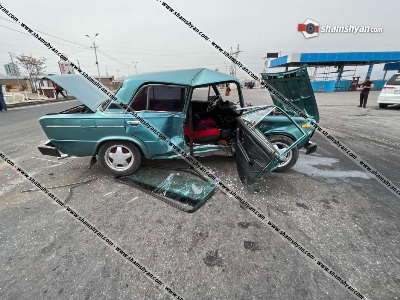 Արմավիրում բախվել են Toyota Camry-ն, Opel-ն ու 06-ը. կան վիրավորներ. 06-ը վերածվել է մետաղյա ջարդոնի