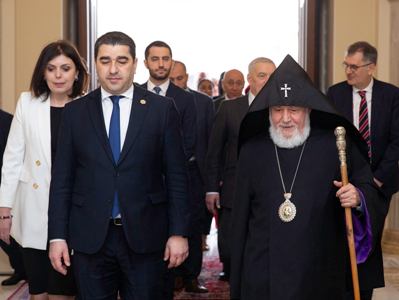 «Խաղաղությունն այլընտրանք չունի». Գարեգին Բ-ն ընդունել է Վրաստանի խորհրդարանի նախագահին