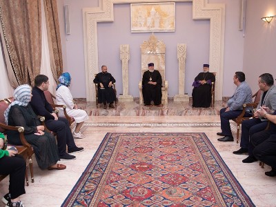 Catholicos speaks about local Armenian community’s important role in, contribution to Crimea history