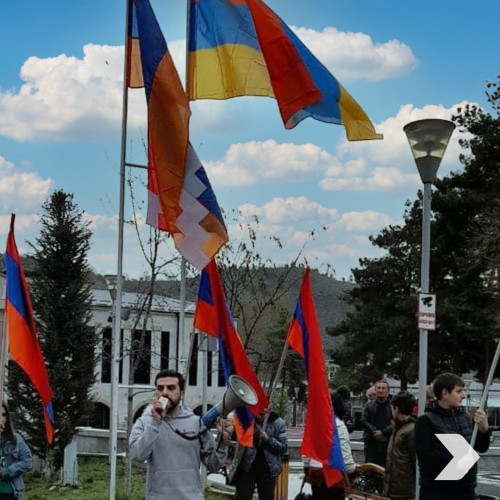 Флаг Арцаха уже реет в Аштараке, Капане, Спитаке и Ванадзоре