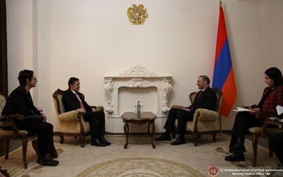 Armenian Security Council Secretary receives French Co-Chairman of OSCE Minsk Group