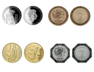 Armenia Central Bank issues 4 collector coins