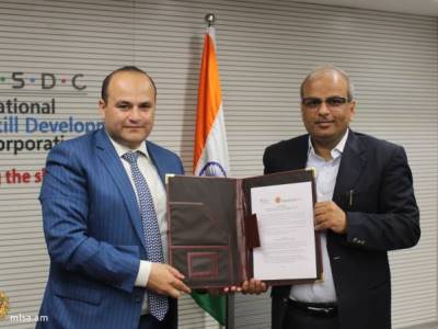 Հնդկաստանում կնքվել է հուշագիր՝ ՀՀ ԱՍՀՆ և «Հմտությունների զարգացման ազգային կորպորացիայի» միջև
