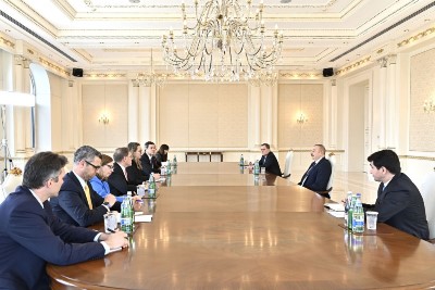 US Ambassador to Armenia at meeting with Azerbaijani President