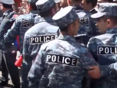 Police: 39 demonstrators apprehended in Yerevan Thursday