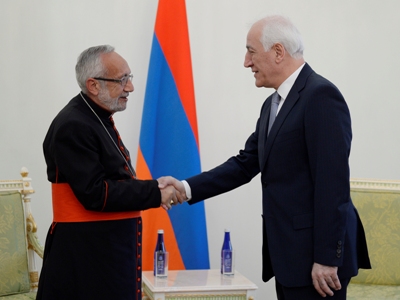 Վահագն Խաչատուրյանն ընդունել է Տանն Կիլիկիո Կաթողիկե Հայոց կաթողիկոս պատրիարք Տեր Ռաֆայել Պետրոս Մինասյանին
