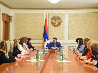 Artsakh President receives Armenian Relief Society delegation