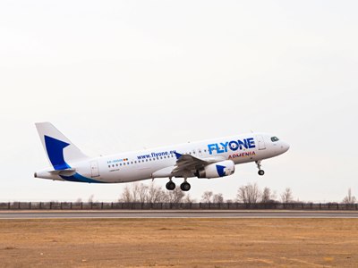 Авиакомпания «FLYONE ARMENIA» запустила регулярные прямые рейсы Ереван-Тбилиси-Ереван