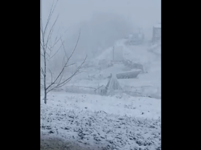 Աշոցքում ձյուն է տեղում (վիդեո)