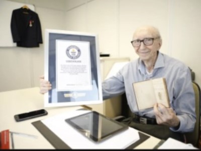 100-летний мужчина побил рекорд, проработав в одной компании 84 года