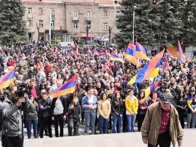 Resistance Movement rally in Gyumri ends: next rally will take place tomorrow in France Square