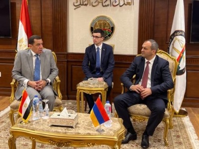 Armenian Prosecutor General gets acquainted with methods for training prosecutors in Egypt
