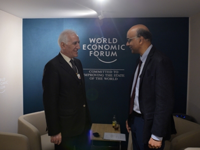 Armenia president and Singapore senior minister discuss issues of global security