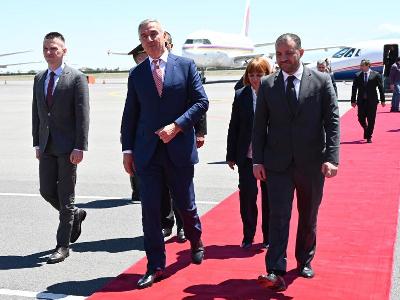 Montenegro President arrives in Armenia