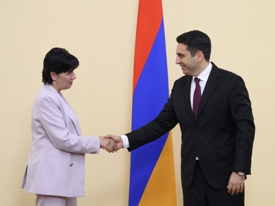 Ադրբեջանը փորձում է վերացնել հայկական արձանագրությունների հետքերը. Ալեն Սիմոնյանն ընդունել է Արցախի պատվիրակությանը