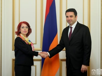 Ուրախ եմ, որ Հայաստանում Սիրիան ներկայացնում է հայազգի դիվանագետ. Ալեն Սիմոնյանը՝ Նորա Արիսյանին