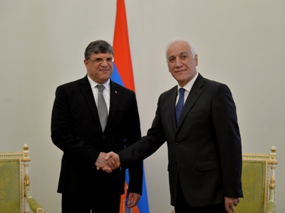 Newly appointed Ambassador of Tunisia to Armenia presents his credentials to Vahagn Khachaturian
