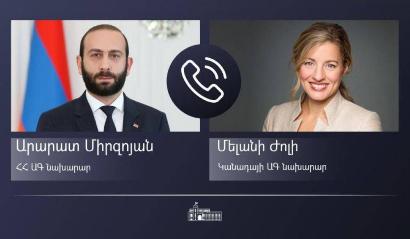 Armenia and Canada FMs discuss peaceful settlement of Karabakh conflict