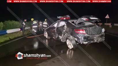 Սևանի թերակղզու մոտ բախվել են Toyota Camry-ն ու «ВАЗ 2107»-ը. կան վիրավորներ
