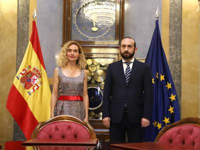 Armenian FM meets with Chairman of Spain Congress of Deputies