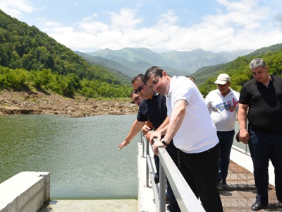 Artsakh President follows progress of several large-scale postwar projects in Askeran region